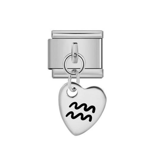Dangling Aquarius charm